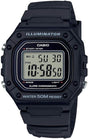 Casio Mens Digital Sports Watch - Black Resin - W-218H-1AVEF