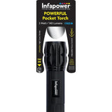 Infapower F011 3 Watt Powerful Pocket Torch, Black