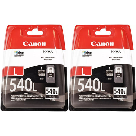 Canon PG-540L Black Ink Cartridge Twin Pack