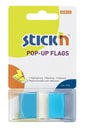 Valuex Pop-Up Page Flags 45x25mm, Blue, Pack of 50 (260241)