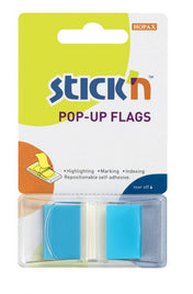 Valuex Pop-Up Page Flags 45x25mm, Blue, Pack of 50 (260241)