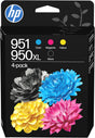 HP 950XL Black and 951 Cyan Magenta Yellow Ink Cartridge Combo Pack - C3WK1AE