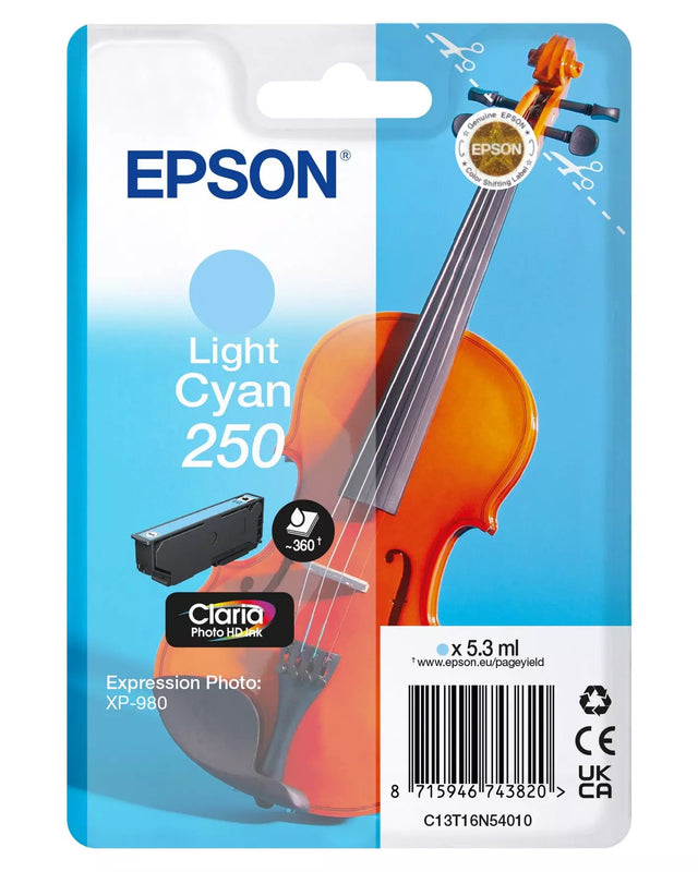 Epson 250 Violin Light Cyan Ink Cartridge