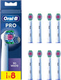 Oral-B PRO 3D White Replacement Heads with Cleanmaximiser Technology - 8 Pack