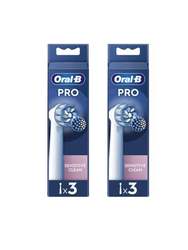 Oral-B PRO Sensitive Clean Electric Toothbrush Heads - 6 Pack (2 Packs of 3)
