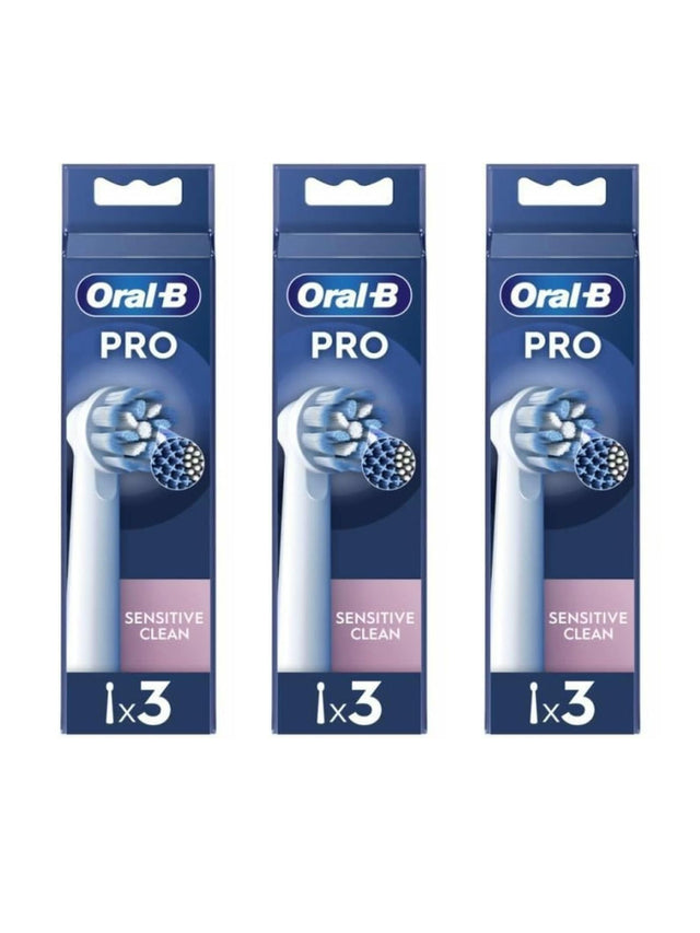Oral-B PRO Sensitive Clean Electric Toothbrush Heads - 9 Pack (3 Packs of 3)