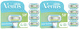 Gillette Venus Extra Smooth Razor Blades - 8 Piece Bundle (2 Packs of 4)
