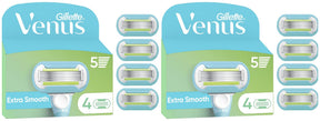 Gillette Venus Extra Smooth Razor Blades - 8 Piece Bundle (2 Packs of 4)
