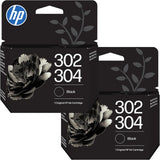 HP 302/304 Black Ink Cartridge Twin Pack