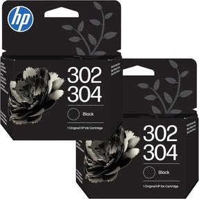 HP 302/304 Black Ink Cartridge Twin Pack