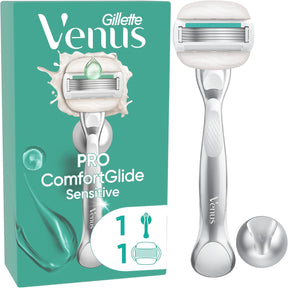 Gillette Venus ComfortGlide Sensitive Razor, 1 Razor Handle + 1 Blade Refill