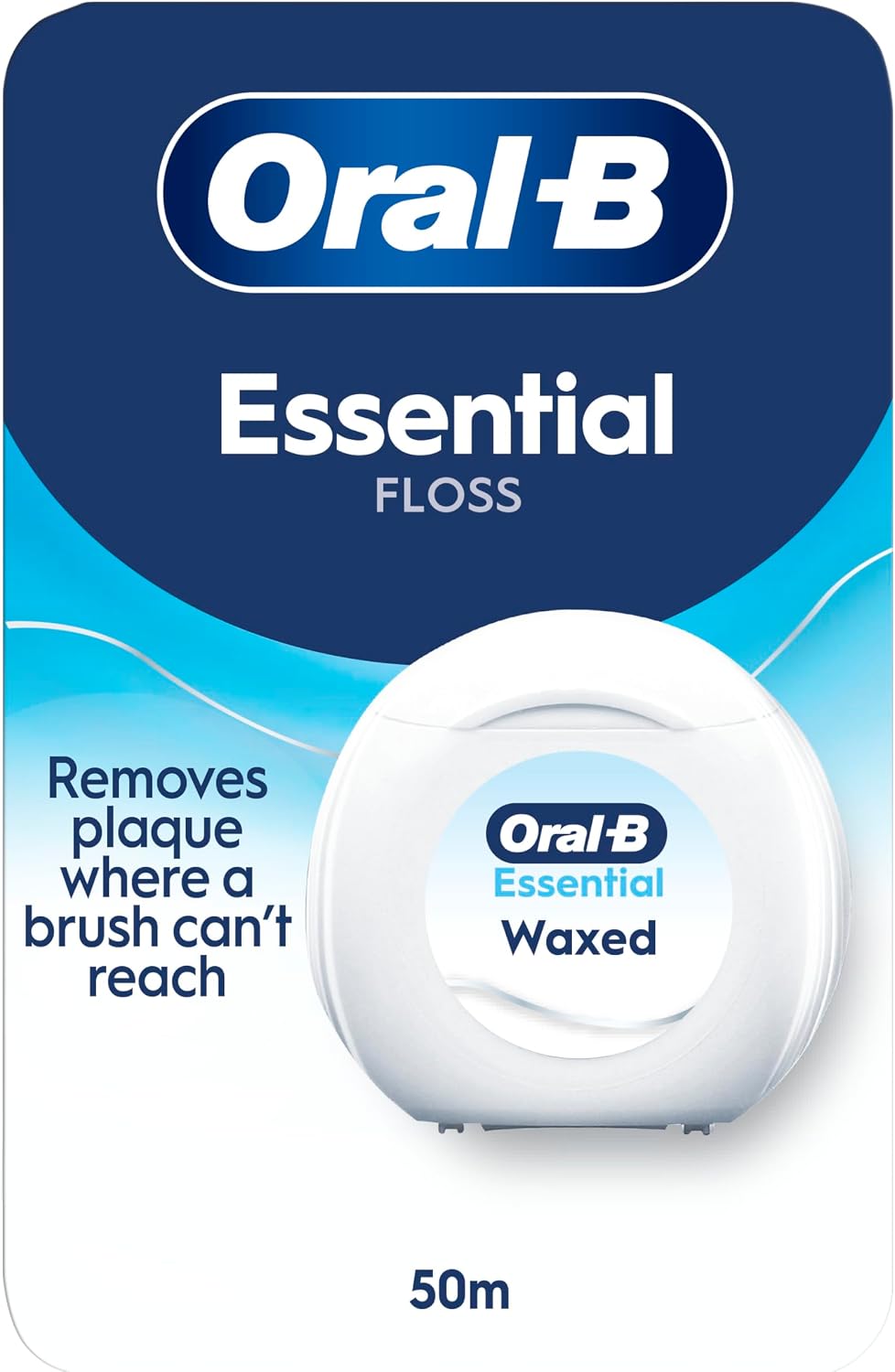 Oral-B Essential Floss Waxed, 50m - Unflavoured