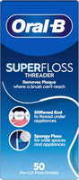 Oral-B Superfloss Threader - 50 Pre-Cut Strands