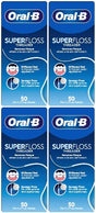 Oral-B Superfloss Threader - 50 Pre-Cut Strands - 4 Pack Bundle