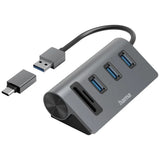 Hama USB Hub and Card Reader, 5 Ports - 200140