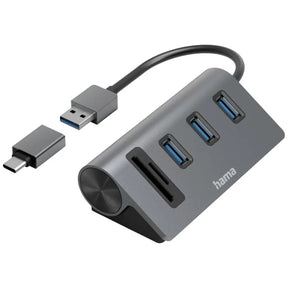 Hama USB Hub and Card Reader, 5 Ports - 200140