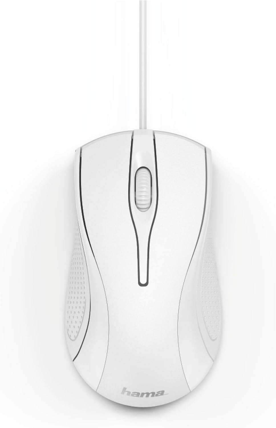 Hama MC-200 Wired USB Mouse, 3 Button, White - 182603