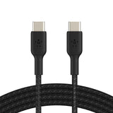 Belkin USB-C to USB-C Braided Charging and Data Cable - 1m Black - CAB004BT1MBK