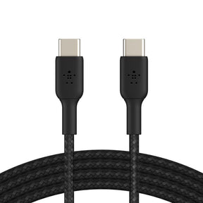 Belkin USB-C to USB-C Braided Charging and Data Cable - 1m Black - CAB004BT1MBK