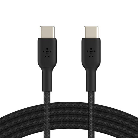 Belkin USB-C to USB-C Braided Charging and Data Cable - 1m Black - CAB004BT1MBK