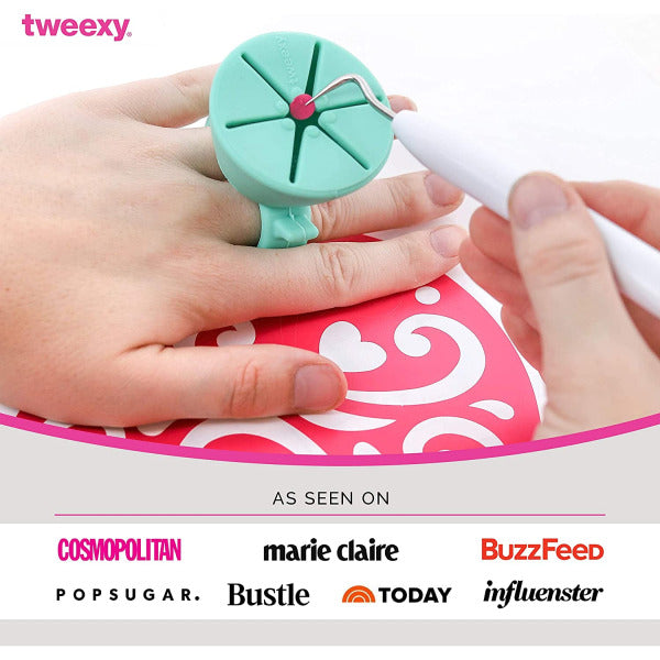 Tweexy Craft Vinyl Weeding Scrap Collector Ring - Pink Glow