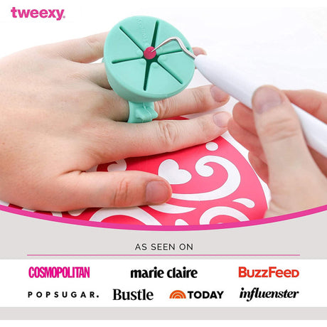 Tweexy Craft Vinyl Weeding Scrap Collector Ring - Sky