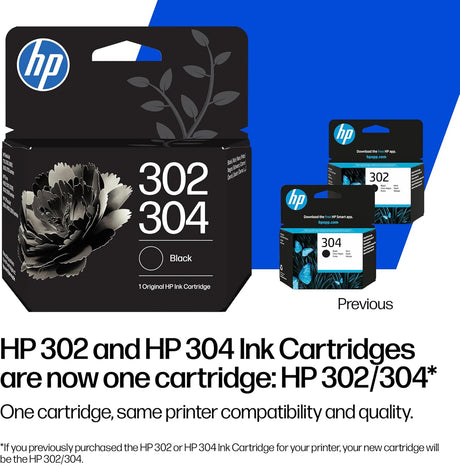 HP 302/304 Black Ink Cartridge Twin Pack