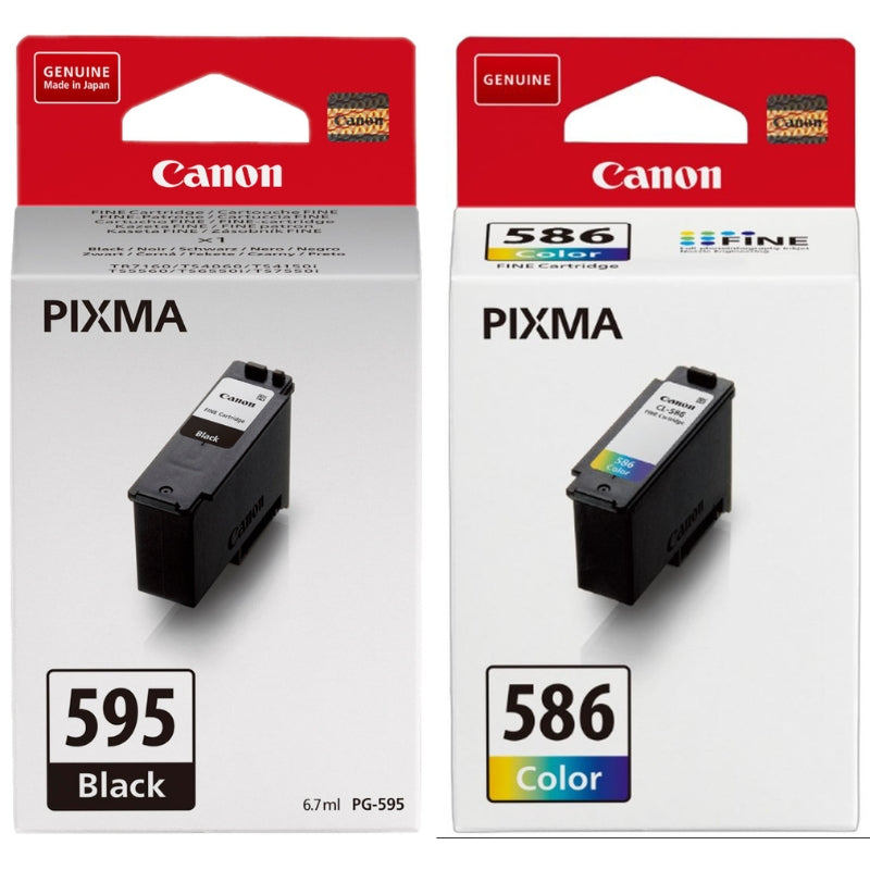Canon 595 / 586 ink cartridges