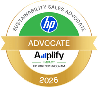 HP Sustainability Sales Advocate 2026 — HP Amplify Impact Award badge