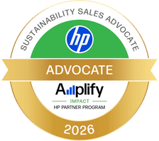 HP Sustainability Sales Advocate 2026 — HP Amplify Impact Award badge