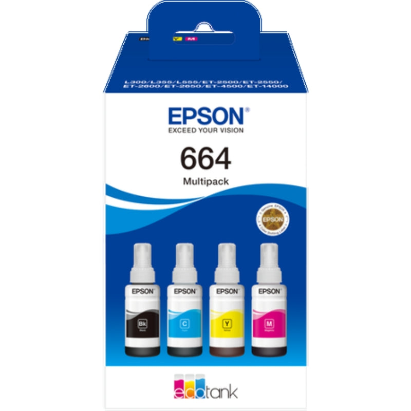 Epson EcoTank 664 ink bottles