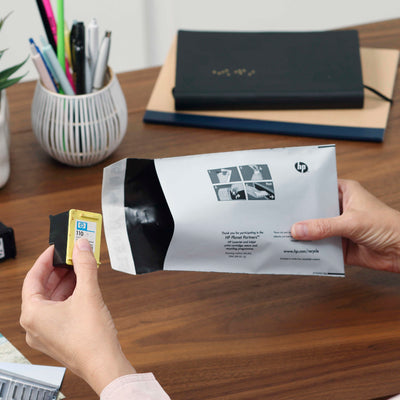 hp instant ink cartridge being recycled